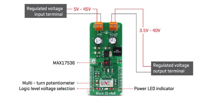 Block Diagram - Mikroe MIKROE-2997 Buck 8 Click